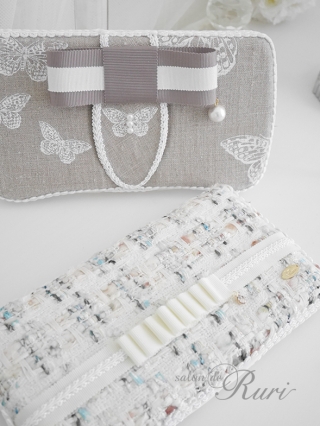 クラッチバッグ風小物入れ